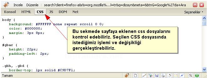 Firebug Eklentisi Kurulumu Ve &Ouml;zellikleri