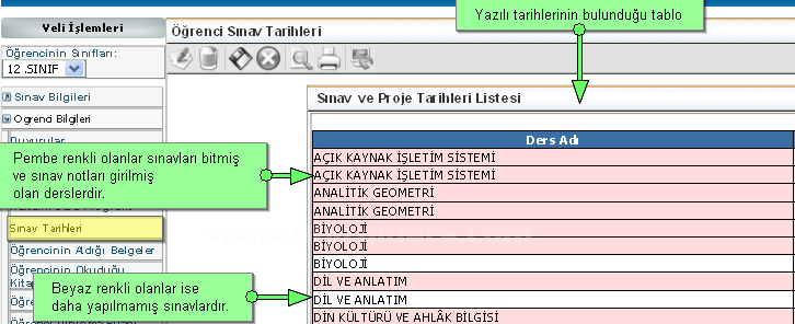 E-okulun Kullanımı