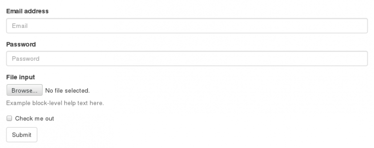 Bootstrap From Elemanları